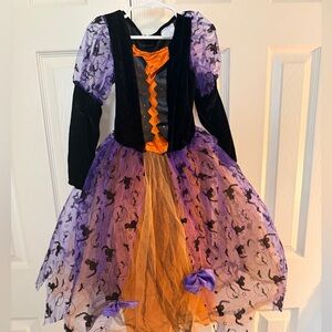 Enchanting Kids Witch Costume - Black, Purple, and Orange